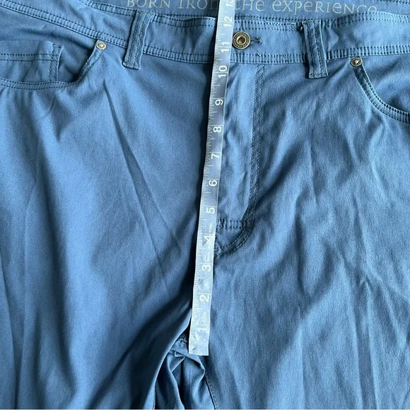PrAna Brion pant II blue stretch nylon outdoor hiking athletic pants 40x32 - Picture 6 of 11